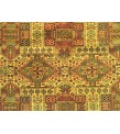 Turkish rug 6x9 , Living room rug 6'4 x 9'5 , yellow green Kitchen rug ,Oushak Rug, Vintage Rug, Anatolian Rug,Faded Rug