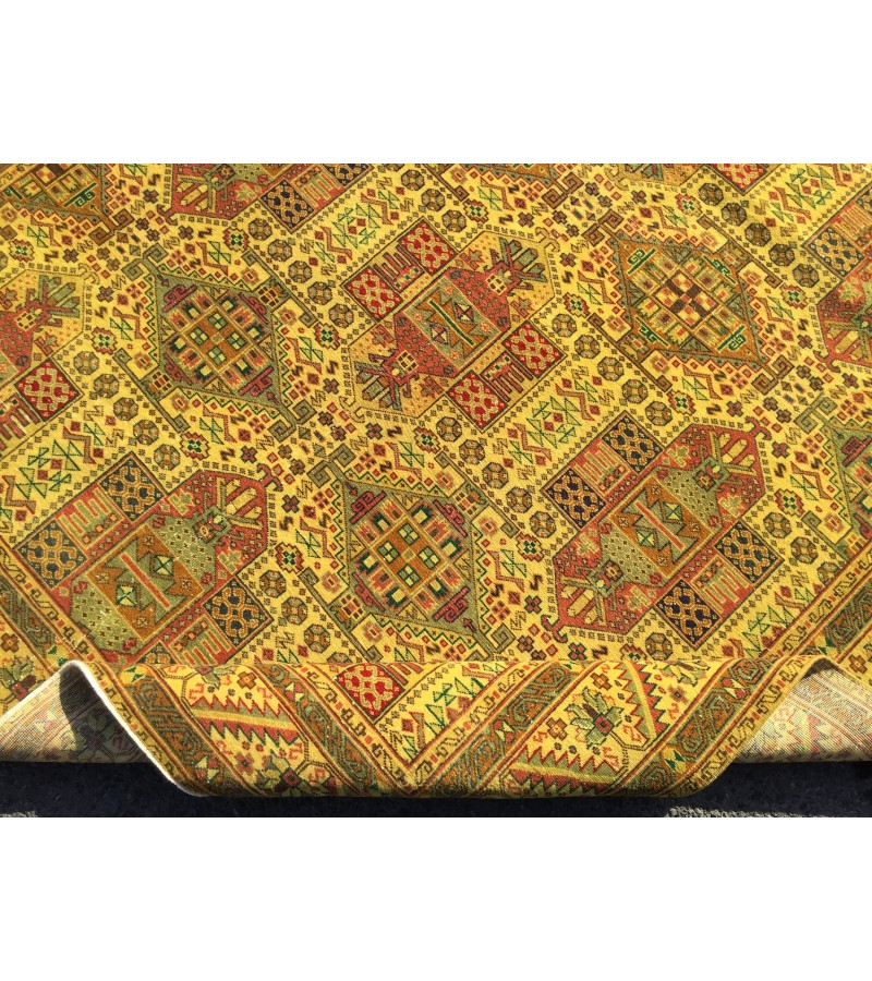 Turkish rug 6x9 , Living room rug 6'4 x 9'5 , yellow green Kitchen rug ,Oushak Rug, Vintage Rug, Anatolian Rug,Faded Rug