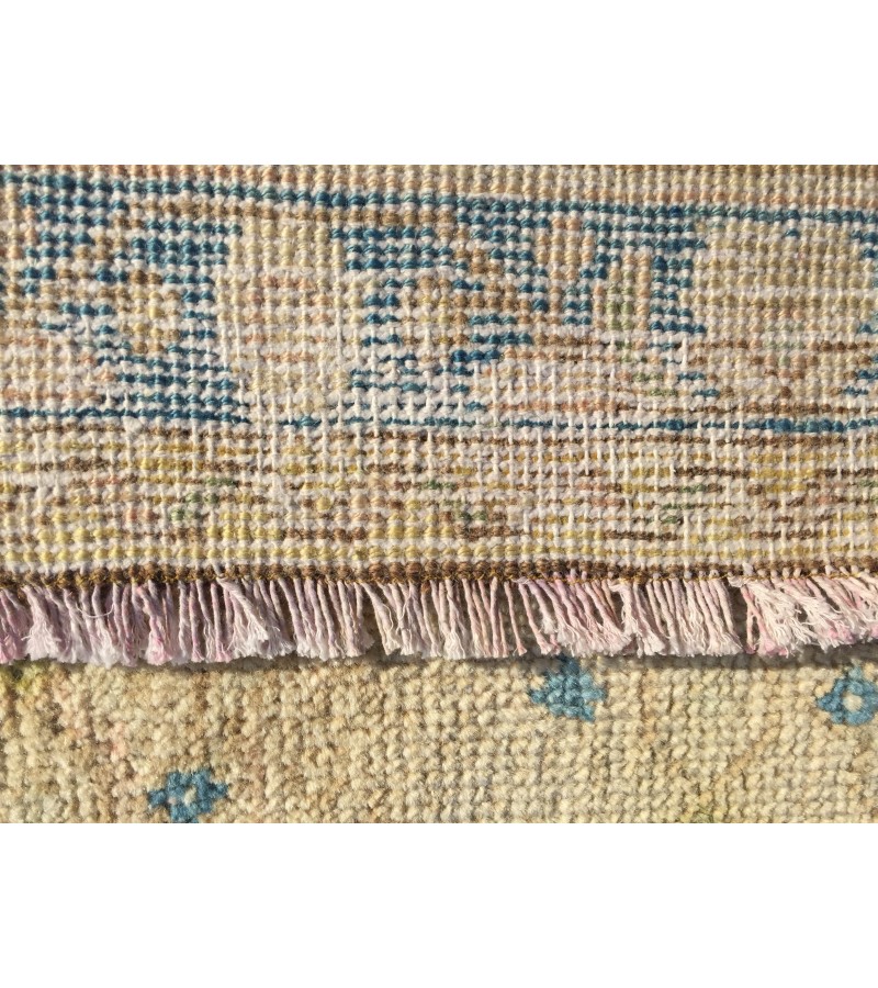 9x13 hand knotted vintage rug, Living room rugs , handmade area rug, 9'3 x 12'8 beige vintage rug