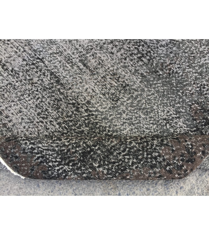 6x10 Turkish handmade rug, black brown rug, 6'3 X 9'6 rug for living room