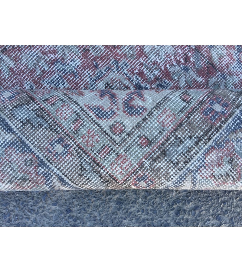 6x10 retro dining room rug, ,Boho Red Rug, 5'11 X 10' Bedroom Rug