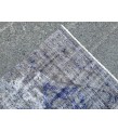 6x9 vintage area rug, distressed grey blue Rug , 6'2 X 8'9 Handmade Rug