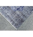 6x9 vintage area rug, distressed grey blue Rug , 6'2 X 8'9 Handmade Rug