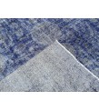 6x9 vintage area rug, distressed grey blue Rug , 6'2 X 8'9 Handmade Rug