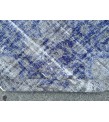 6x9 vintage area rug, distressed grey blue Rug , 6'2 X 8'9 Handmade Rug