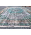 7x10 distressed rug for living room, Handmade vintage rug , 6'6 X 10'1 Woven Rug