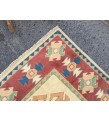 5x8 soft wool hand woven geometric rug, unique Bedroom Rug