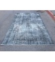6x9 vintage bed plan rug, dark decor rug, distressed rug, 5'9 X 9'3 Handmade Rug