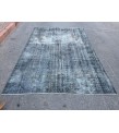 6x9 vintage bed plan rug, dark decor rug, distressed rug, 5'9 X 9'3 Handmade Rug