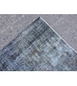 6x9 vintage bed plan rug, dark decor rug, distressed rug, 5'9 X 9'3 Handmade Rug