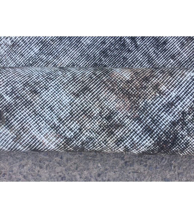 6x9 vintage bed plan rug, dark decor rug, distressed rug, 5'9 X 9'3 Handmade Rug