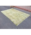 6x9 faded Pattern Living room Rug , vintage area rug, 5'11 X 9'1 Turkish rug