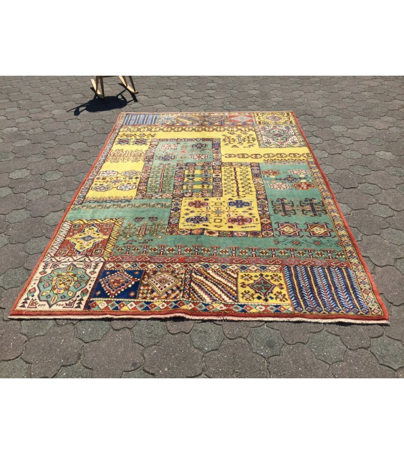 Handmade rug 7x9 , Unique Turkish Oushak Rug , 6'6 X 9'4 Turkish Rug soft , Wool rug , handmade rug