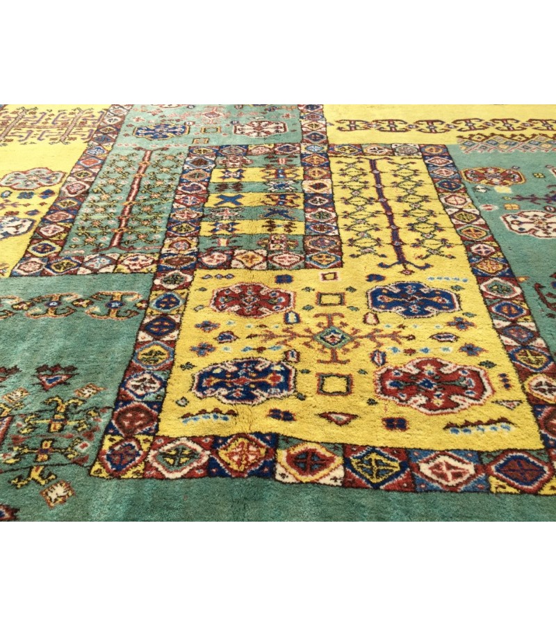 Handmade rug 7x9 , Unique Turkish Oushak Rug , 6'6 X 9'4 Turkish Rug soft , Wool rug , handmade rug