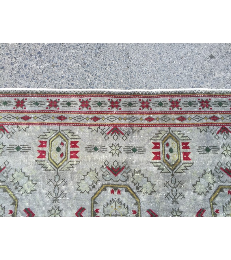 Large Grey 6x10 Turkish Rug, Vintage Rug, Antique Carpet, 6'4 X 9'8 Carpet, Decorative Bedroom Rug, Kitchen rug