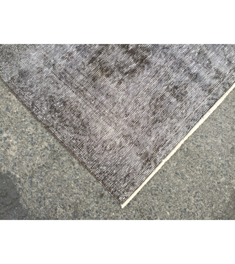 6x10 handmade wool rug, distressed rug, 6'1 X 9'11 dining room Rug