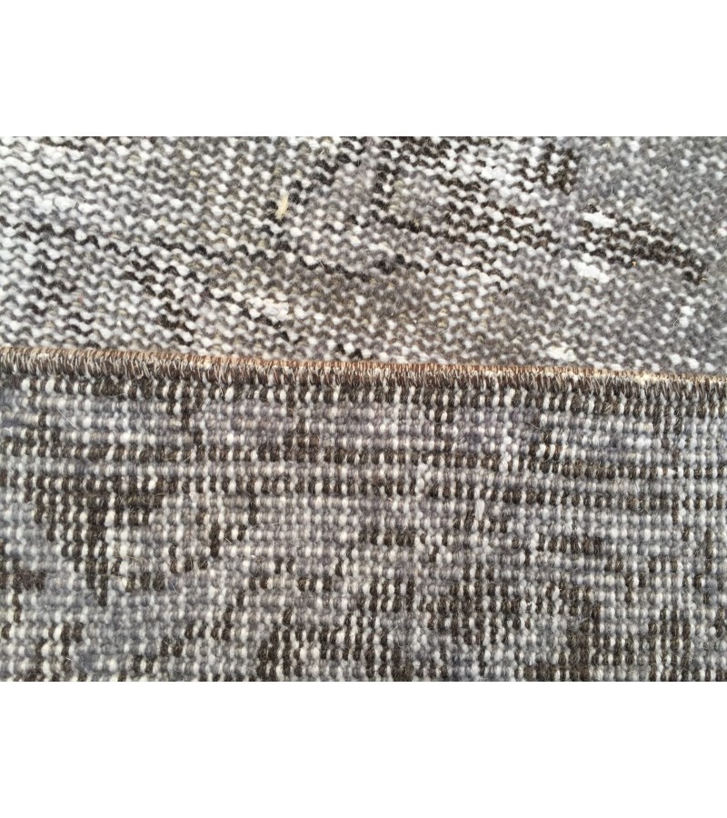 6x10 handmade wool rug, distressed rug, 6'1 X 9'11 dining room Rug