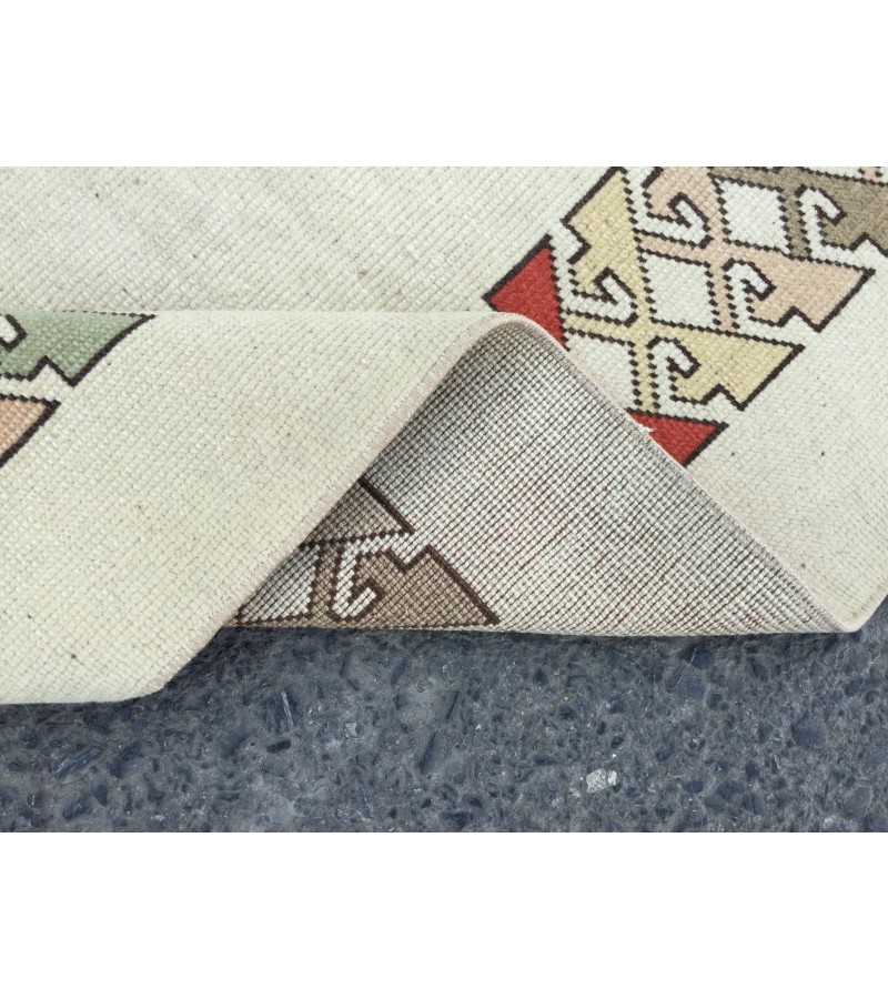 6x9 wool home decor rug, abstract dining room rug, 6'2 X 9'4 minimal rug, Area Rug