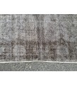 6x10 faded grey rug, vintage rug, , retro bedroom rug, 6'3 X 10' woven rug