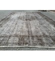 6x10 faded grey rug, vintage rug, , retro bedroom rug, 6'3 X 10' woven rug