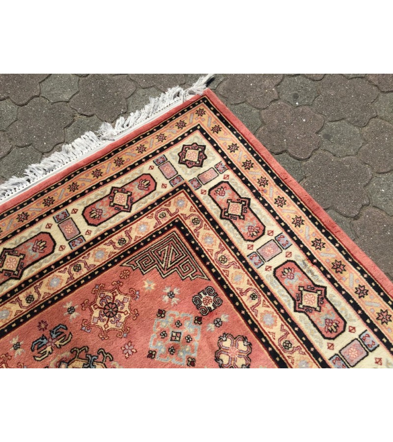 Fine Oushak rug 7x10 , Area rug , Turkish rug , Vintage Bedroom Rug 6'7 X 9'10 , Soft wool rug