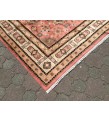 Fine Oushak rug 7x10 , Area rug , Turkish rug , Vintage Bedroom Rug 6'7 X 9'10 , Soft wool rug