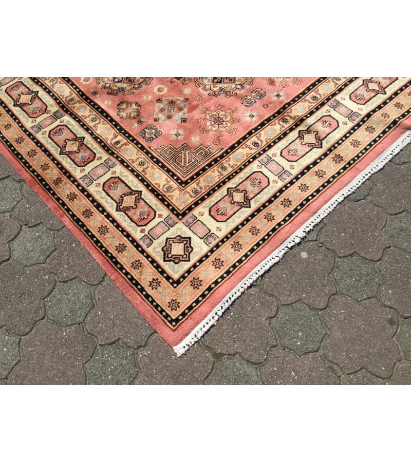Fine Oushak rug 7x10 , Area rug , Turkish rug , Vintage Bedroom Rug 6'7 X 9'10 , Soft wool rug
