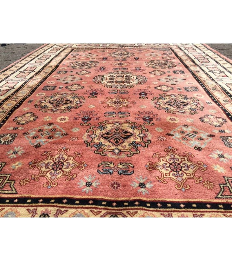 Fine Oushak rug 7x10 , Area rug , Turkish rug , Vintage Bedroom Rug 6'7 X 9'10 , Soft wool rug