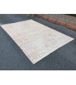 7x10 faded pattern rug, Handmade rug, area rug, 6'7 X 9'11 Vintage rug, Living room rug