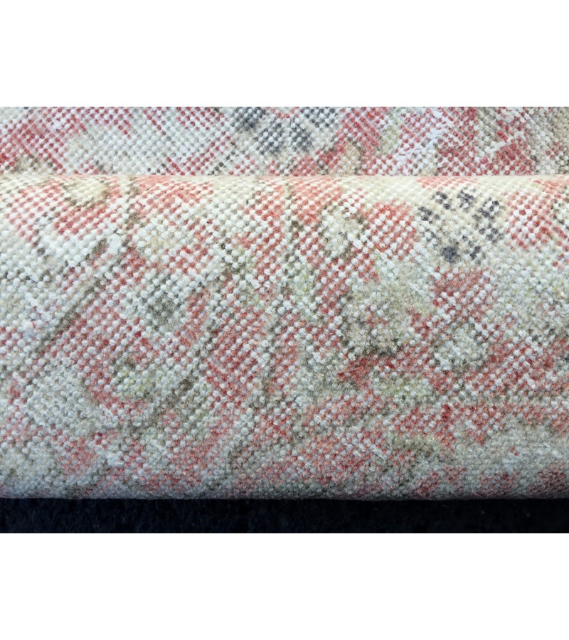 7x10 faded pattern rug, Handmade rug, area rug, 6'7 X 9'11 Vintage rug, Living room rug