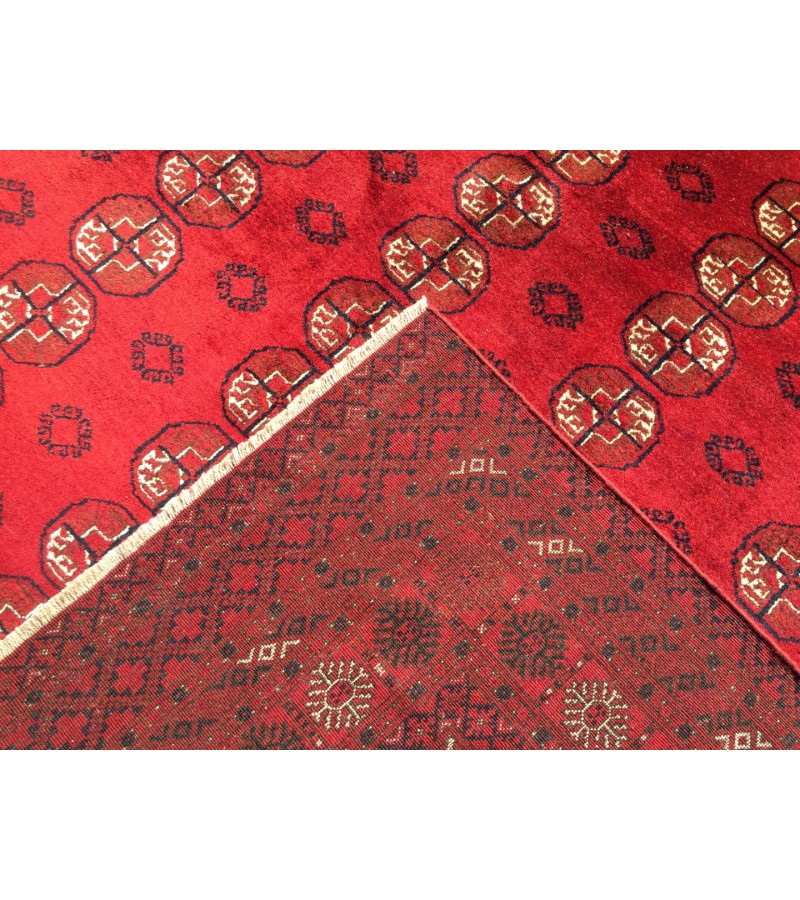 Vintage red rug 7x11 ,Salon rug , Afghan rug , Soft pile rug 6'11 X 10'8 , living room rug , boho rug 