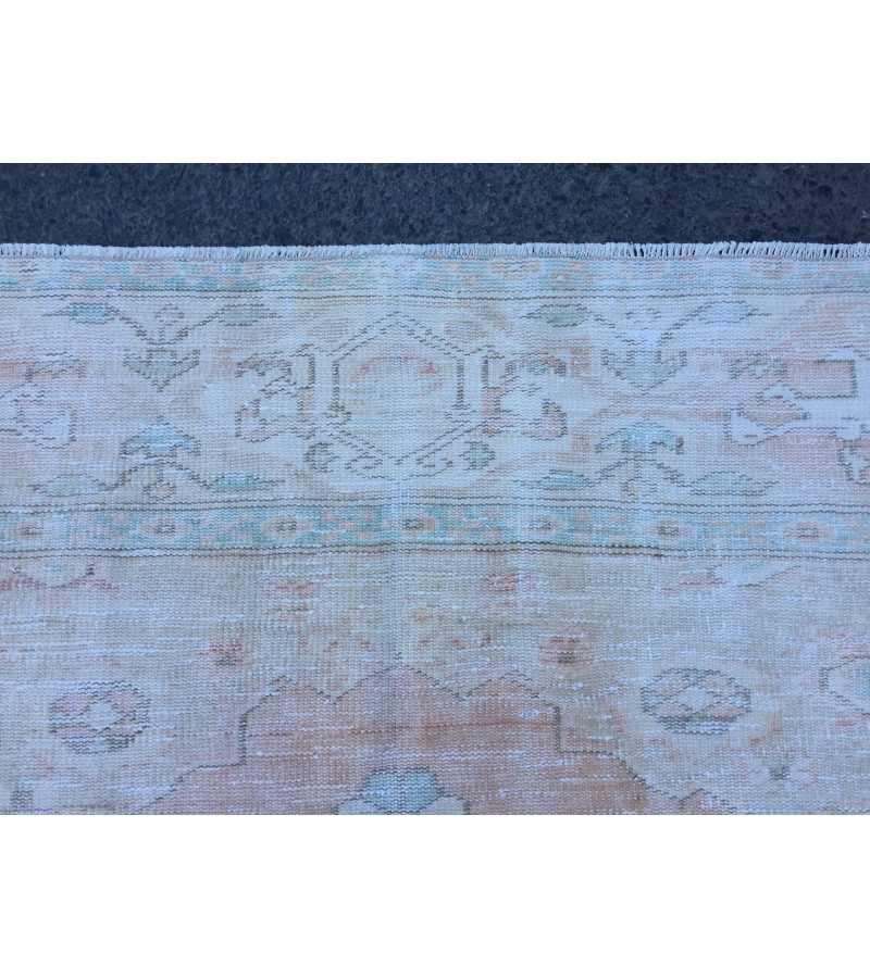 6x10 pastel bed plan rug, Handmade rug , 6' X 9'9 woven rug , living room rug