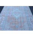 6x10 pastel bed plan rug, Handmade rug , 6' X 9'9 woven rug , living room rug