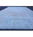 6x10 pastel bed plan rug, Handmade rug , 6' X 9'9 woven rug , living room rug