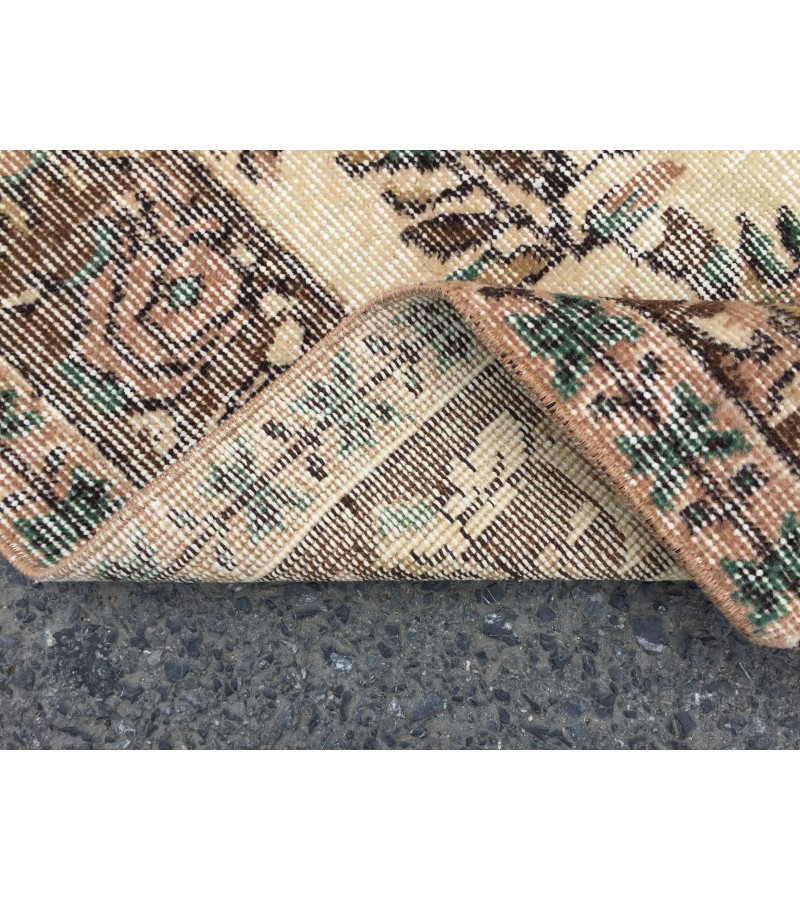 6x9 handmade Turkish rug, Vintage rug, Wool rug, 6'4 X 9'1 bedroom rug