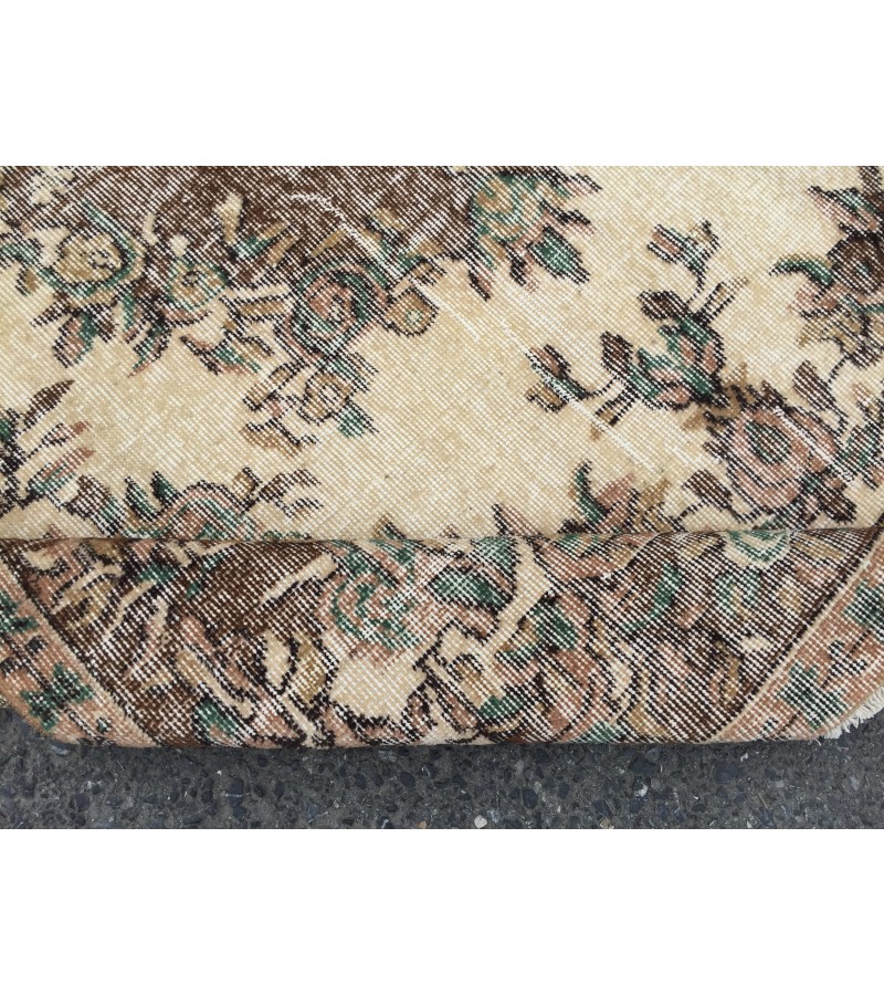 6x9 handmade Turkish rug, Vintage rug, Wool rug, 6'4 X 9'1 bedroom rug