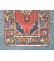 3x9 Turkish corridor rug, wool red runner , 2'10 X 9'1 Handmade Runner