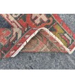 3x9 Turkish corridor rug, wool red runner , 2'10 X 9'1 Handmade Runner