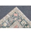 9x11 abstract pastel red rug, Turkish rug, Oriental rug, 8'6 X 10'11 Handmade Area rug