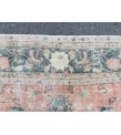 9x11 abstract pastel red rug, Turkish rug, Oriental rug, 8'6 X 10'11 Handmade Area rug