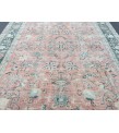 9x11 abstract pastel red rug, Turkish rug, Oriental rug, 8'6 X 10'11 Handmade Area rug