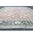 9x11 abstract pastel red rug, Turkish rug, Oriental rug, 8'6 X 10'11 Handmade Area rug