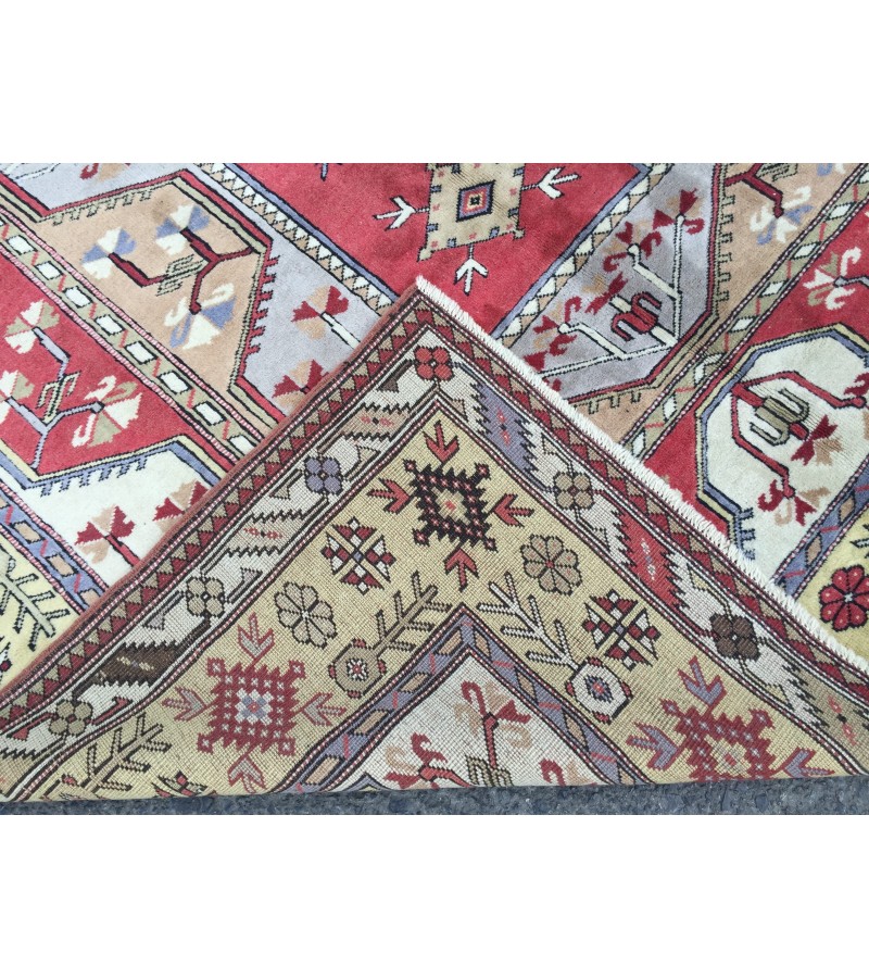 7x9 geometric home decor rug, abstract rug, handmade rug, 6'9 X 9'4 living room rug