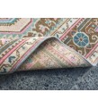 Wonderfull woven runner 3.5x10 ,brown pink Runner rug , turkish oushak runner , 3'5 X 10' vintage long rug