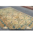6x9 handmade wool rug, geometric living room rug, area rug, 6'5 X 9'5 bedroom rug
