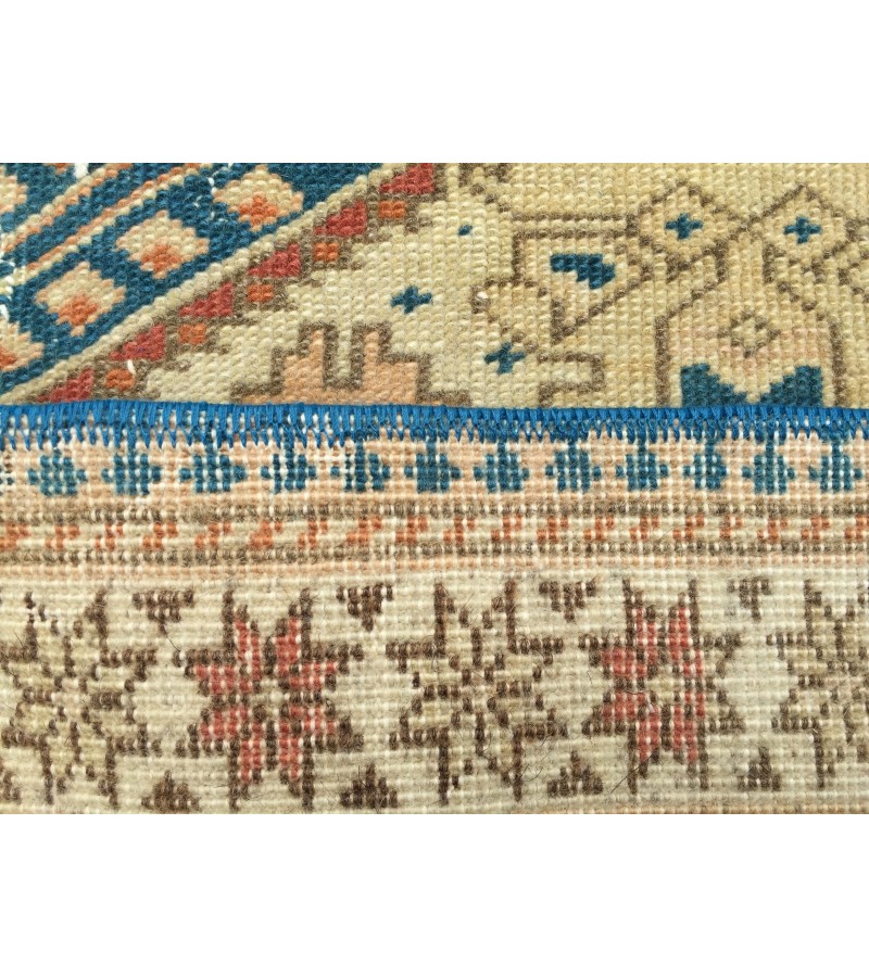 6x9 handmade wool rug, geometric living room rug, area rug, 6'5 X 9'5 bedroom rug