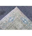 7x10 blue beige rug, rug for living room , Turkish rug, Oriental rug, 6'10 X 10'1 Handmade rug ,distressed rug