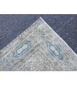 7x10 blue beige rug, rug for living room , Turkish rug, Oriental rug, 6'10 X 10'1 Handmade rug ,distressed rug