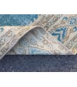 7x10 blue beige rug, rug for living room , Turkish rug, Oriental rug, 6'10 X 10'1 Handmade rug ,distressed rug