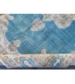 7x10 blue beige rug, rug for living room , Turkish rug, Oriental rug, 6'10 X 10'1 Handmade rug ,distressed rug